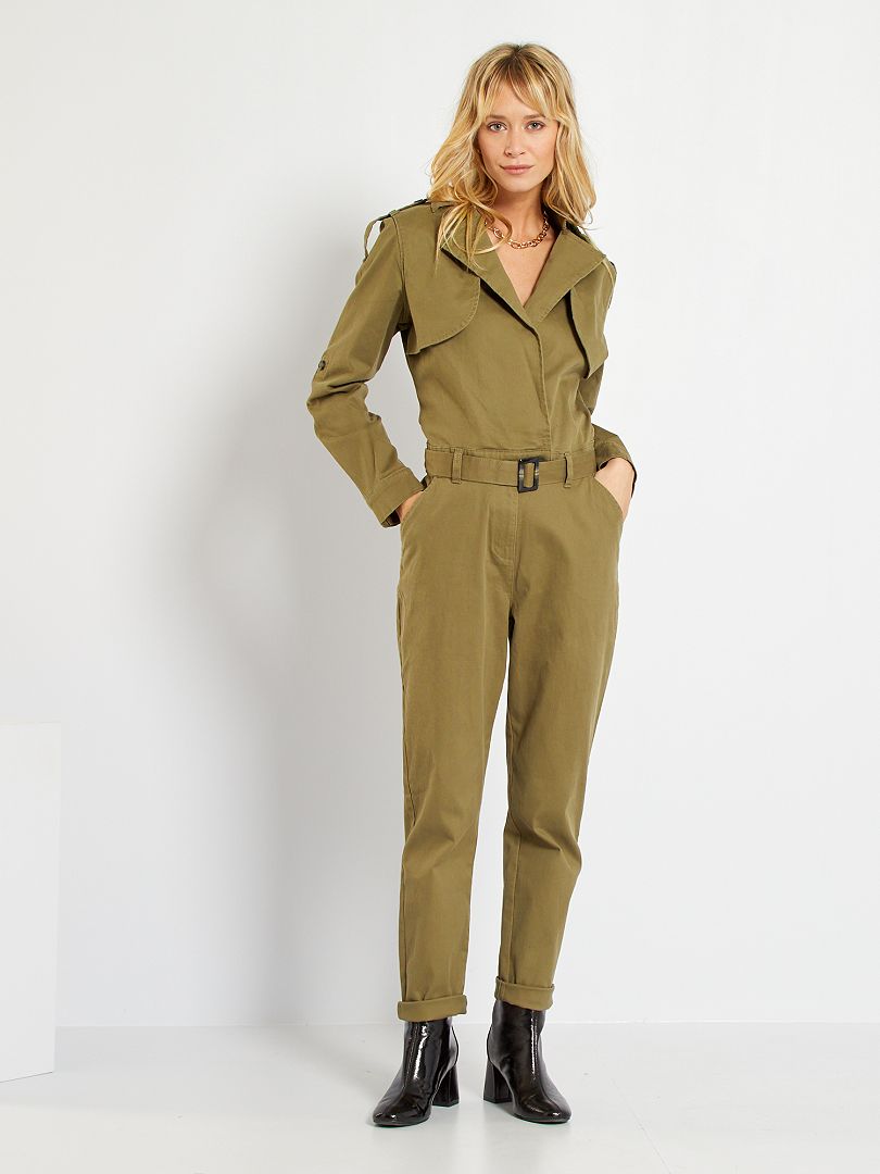 Jumpsuit in legerstijl KAKI Kiabi 29.00€