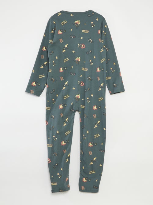 Jumpsuit met drukknopen – gemakkelijk aan te trekken collectie - Kiabi