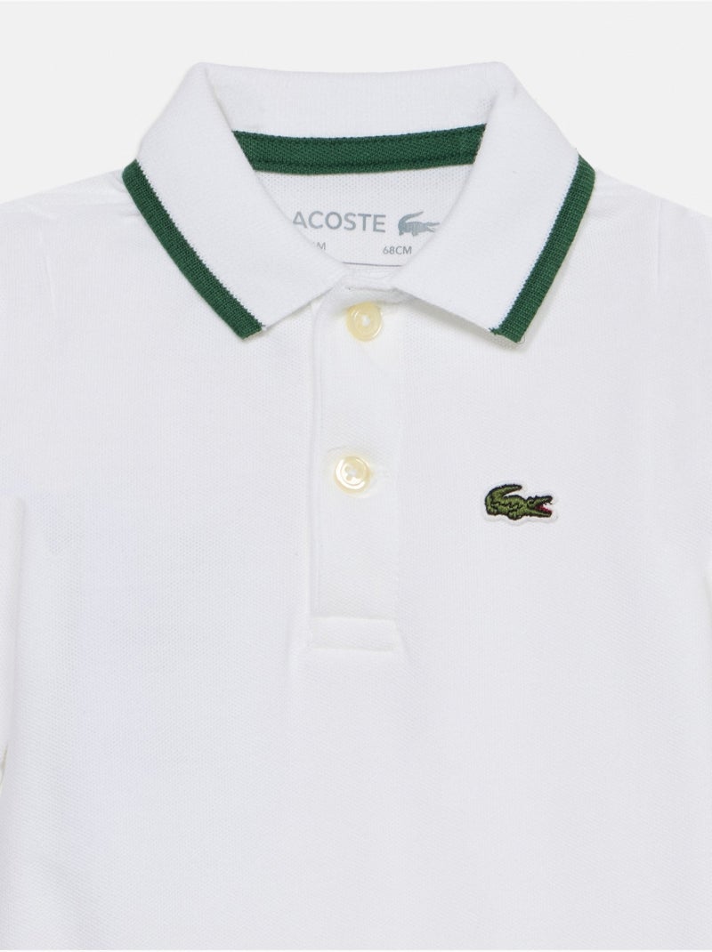 Jumpsuit met lange mouwen - lacoste Wit - Kiabi