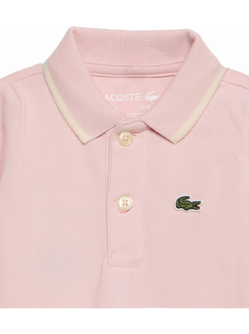 Jumpsuit met polokraag - lacoste Lichtroze - Kiabi