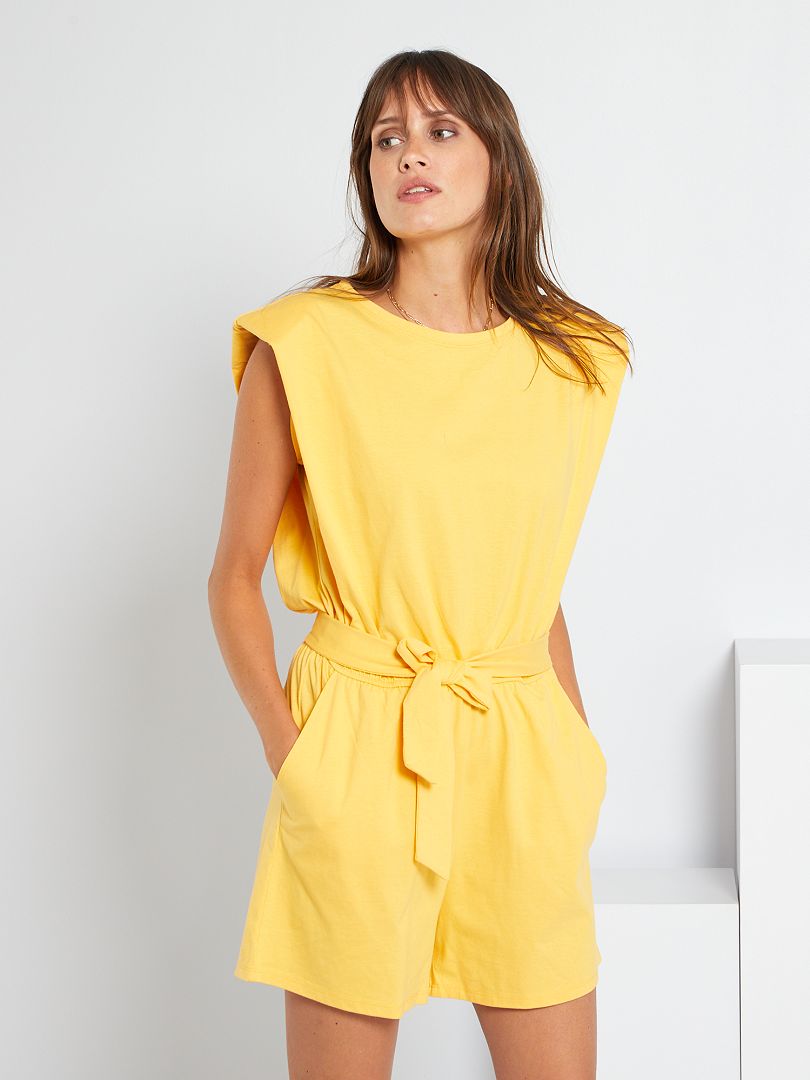 Jumpsuit van jerseystof geel Kiabi 15.00€