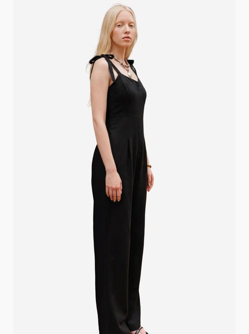 Jumpsuit van linnenmix met sweetheart-halslijn my fashion - Kiabi