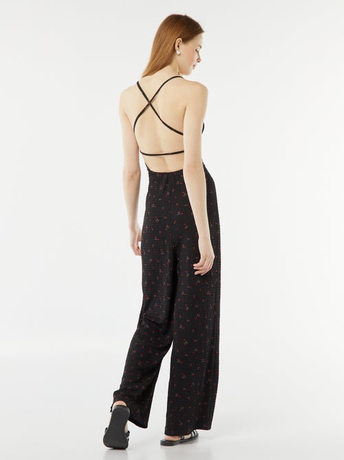 Jumpsuit van wafelstof - Kiabi