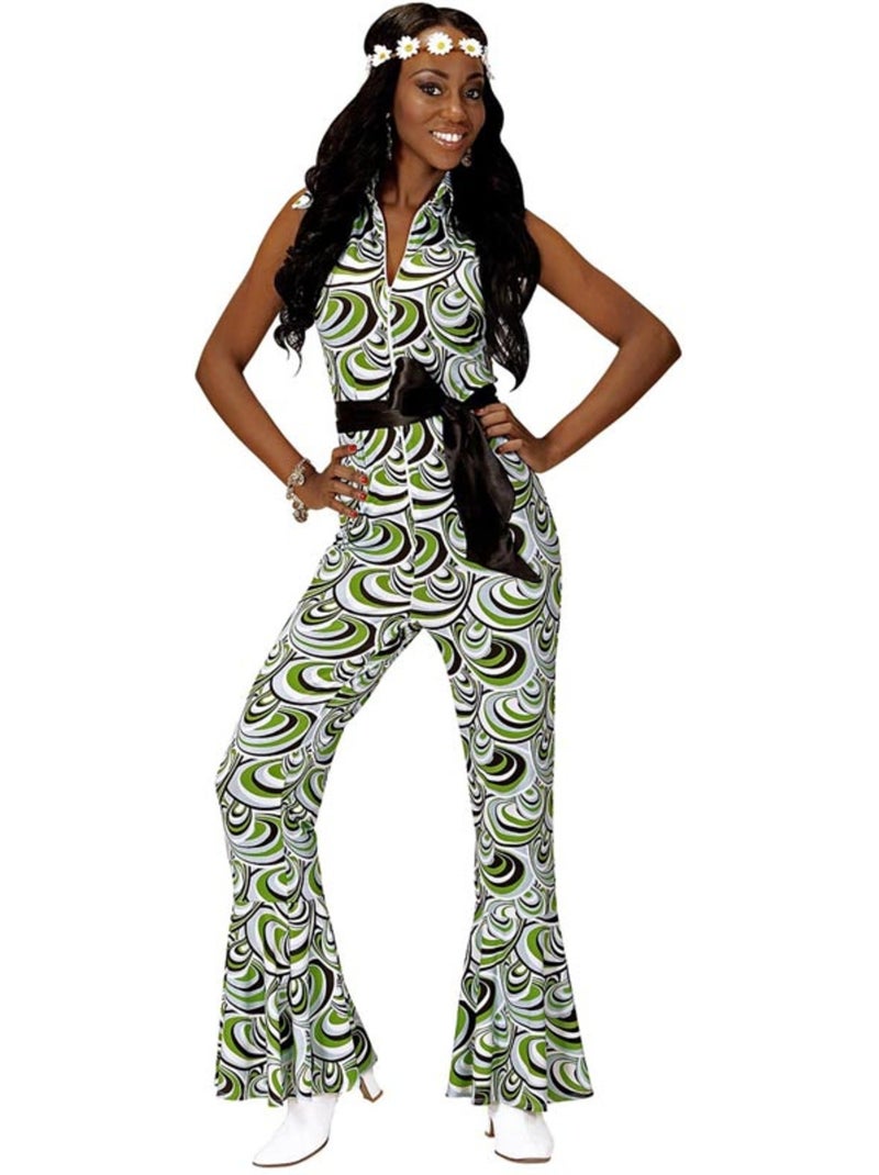 Jumpsuitkostuum met golven uit de jaren 70 Multicolor - Kiabi