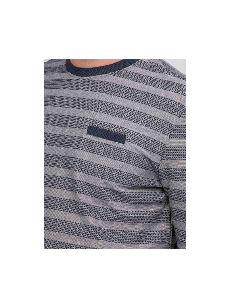 Junanine gestreept t-shirt met lange mouwen Beige - Kiabi