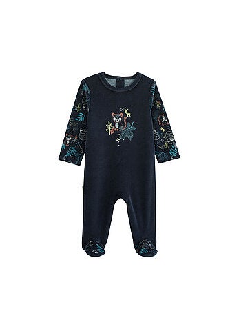 Jungle friends velours babypyjama