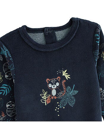 Jungle friends velours babypyjama
