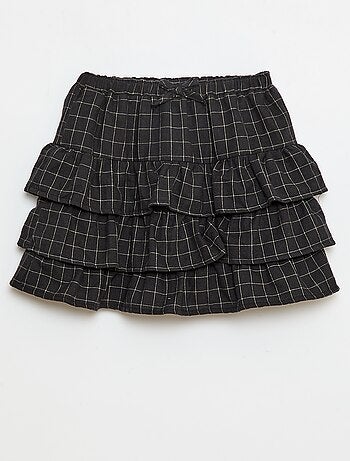 Jupe à carreaux en coton