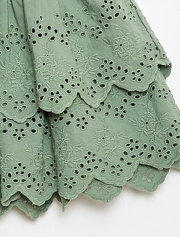 Jupe à volants et broderies anglaises