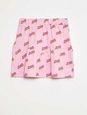 Jupe à volants imprimé