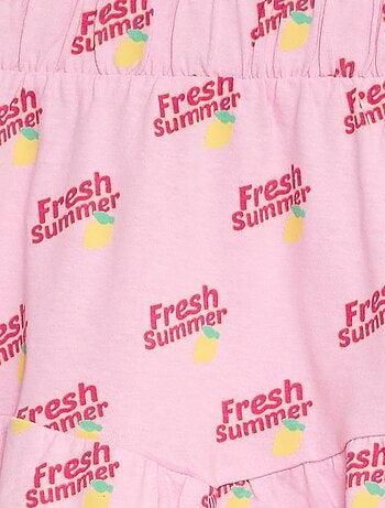 Jupe à volants imprimé