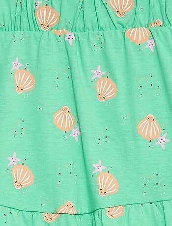 Jupe à volants imprimé