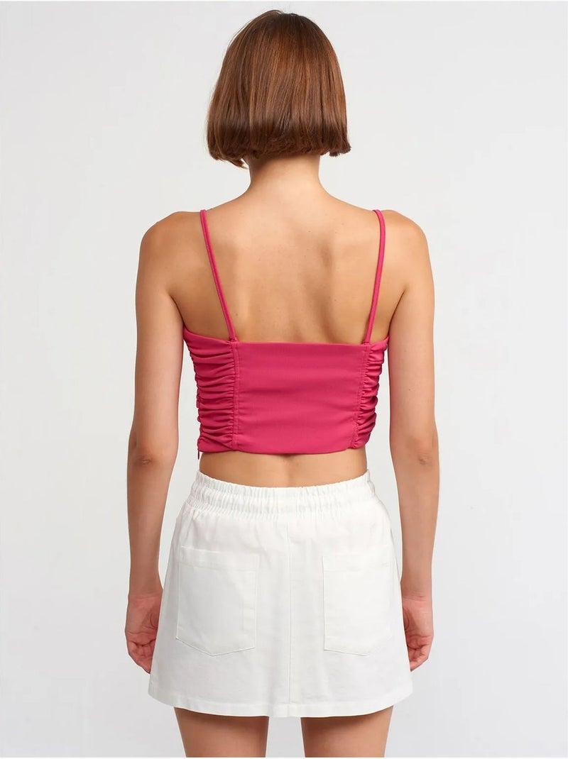 Jupe cargo mini en popeline de coton, taille haute dilvin Blanc - Kiabi