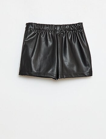 Jupe courte en faux cuir
