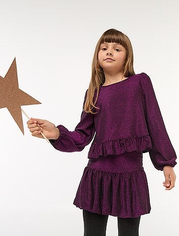 Jupe courte en tricot uni