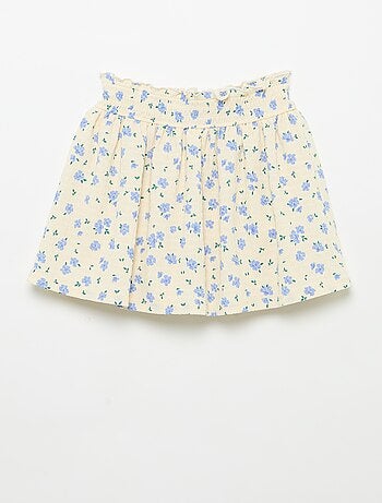 Jupe courte forme patineuse avec short intégré