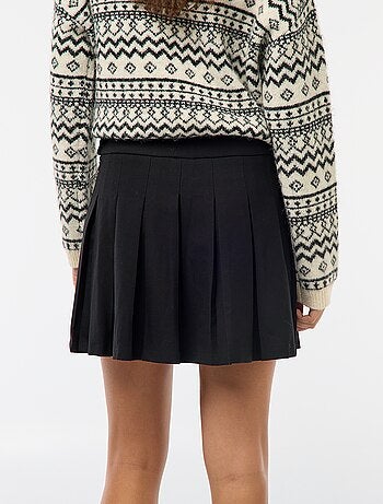 Jupe courte plissée