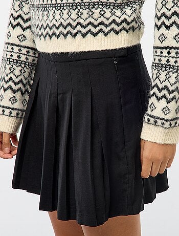 Jupe courte plissée