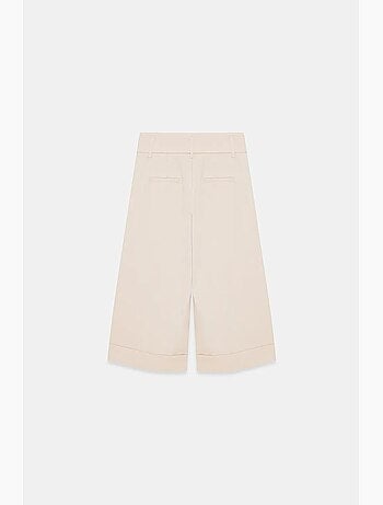 Jupe-culotte taille haute en crêpe dilvin