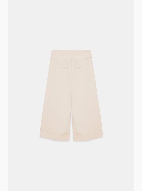 Jupe-culotte taille haute en crêpe dilvin - Kiabi