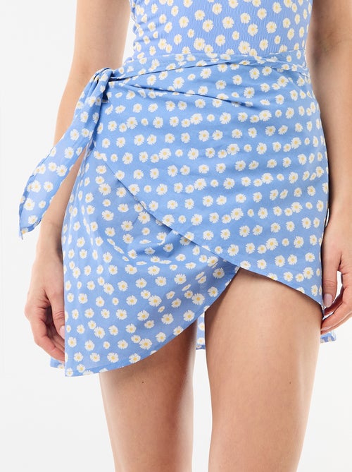 Jupe de plage imprimée à nouer - Kiabi