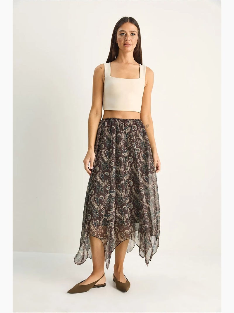Jupe en coton lucci Multicolore - Kiabi