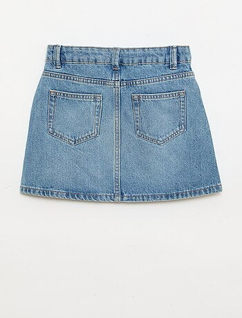 Jupe en denim avec poches tressées
