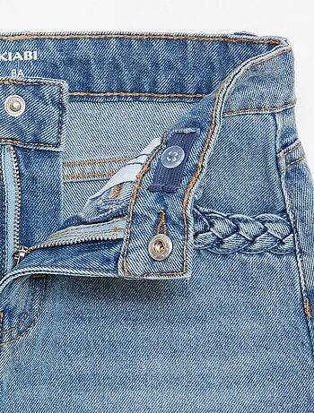 Jupe en denim avec poches tressées