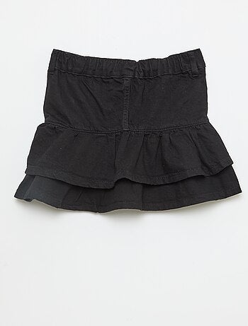 Jupe en denim avec volants