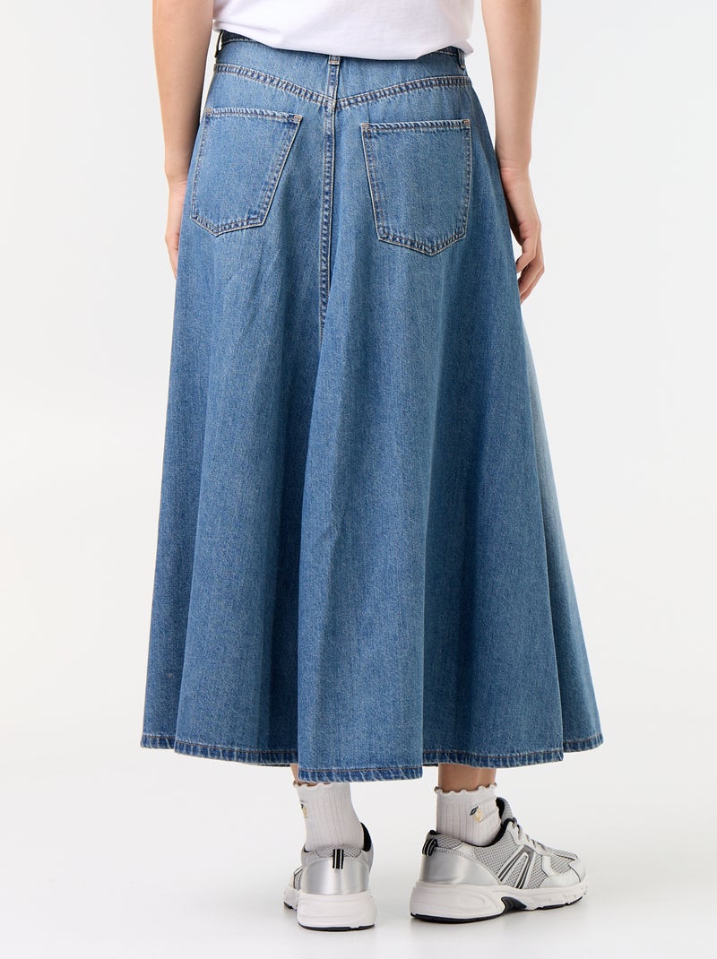 Jupe en denim Bleu - Kiabi
