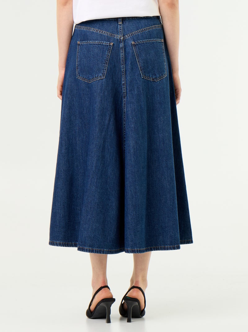 Jupe en denim Bleu - Kiabi