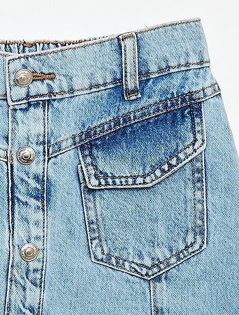 Jupe en denim boutonnée