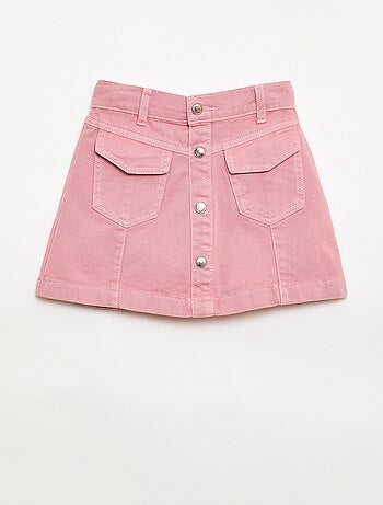 Jupe en denim boutonnée
