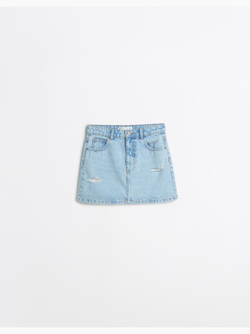 Jupe en denim, MO Fashion Bleu - Kiabi