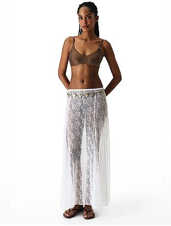 Jupe en dentelle femme penti