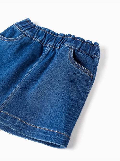 Jupe en jean avec 4 poches - Kiabi