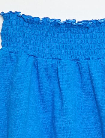 Jupe en maille froissée coton