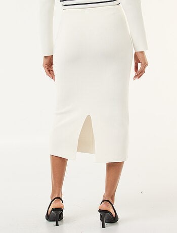 Jupe en maille ottoman unie