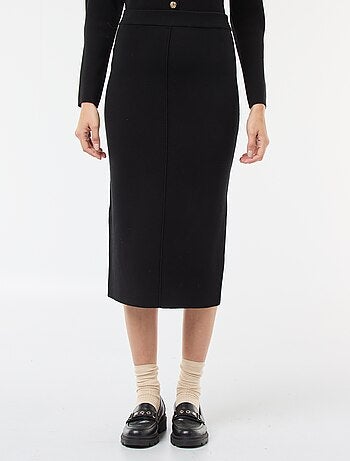 Jupe en maille ottoman unie