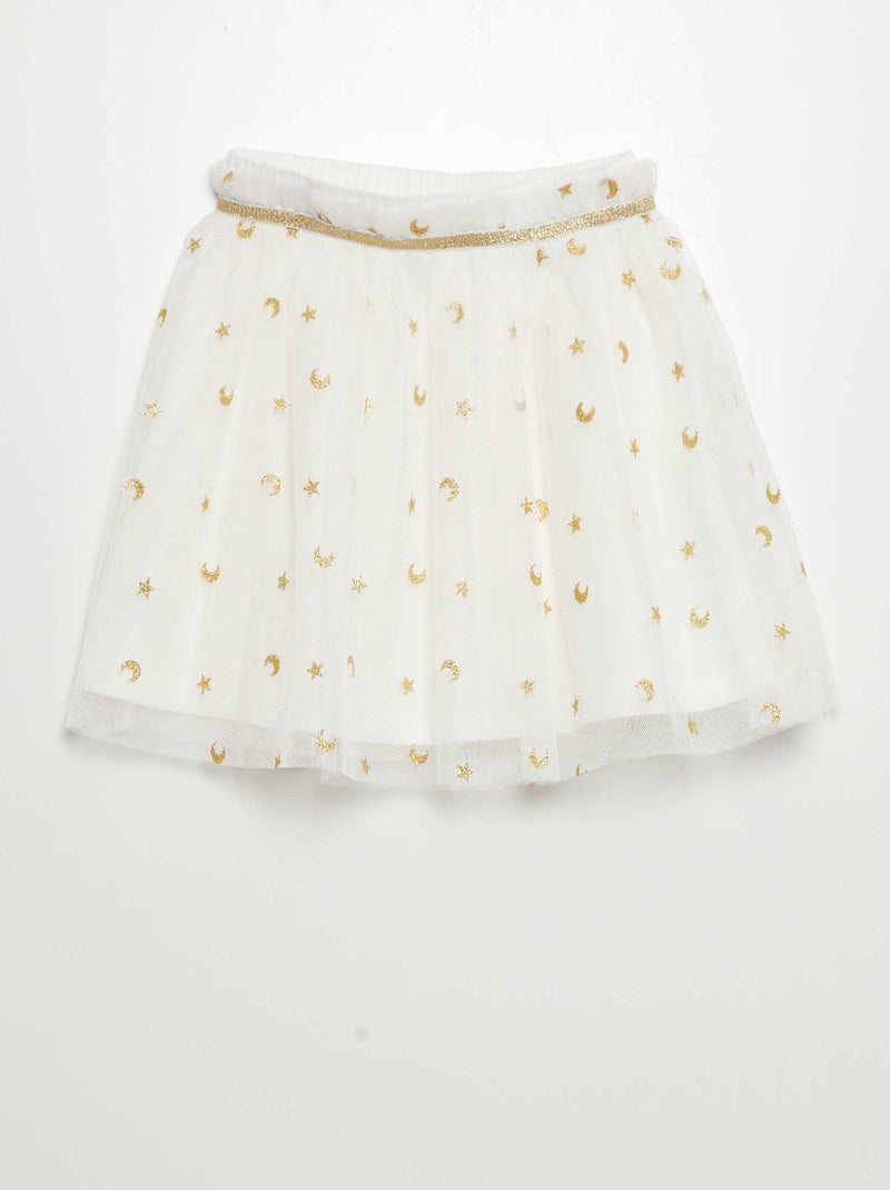 Jupe en tulle forme tutu Blanc - Kiabi