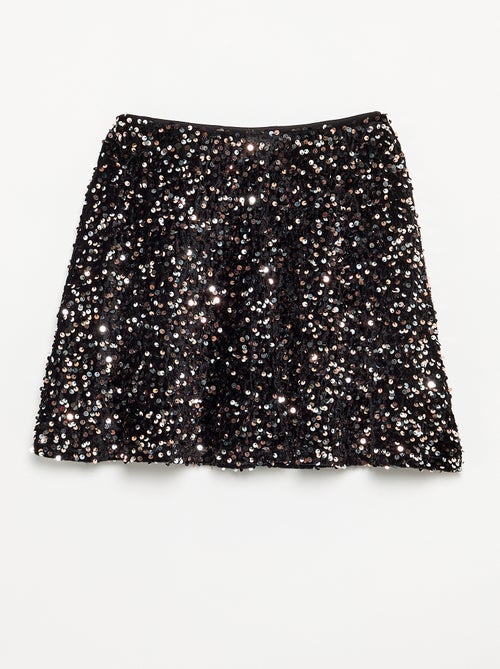 Jupe en velours avec sequins - Kiabi Jupe en velours avec sequins - Kiabi