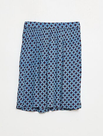 Jupe évasée légère motif wax