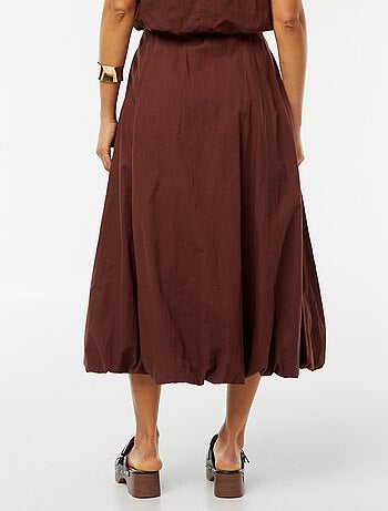 Jupe évasée midi forme ballon