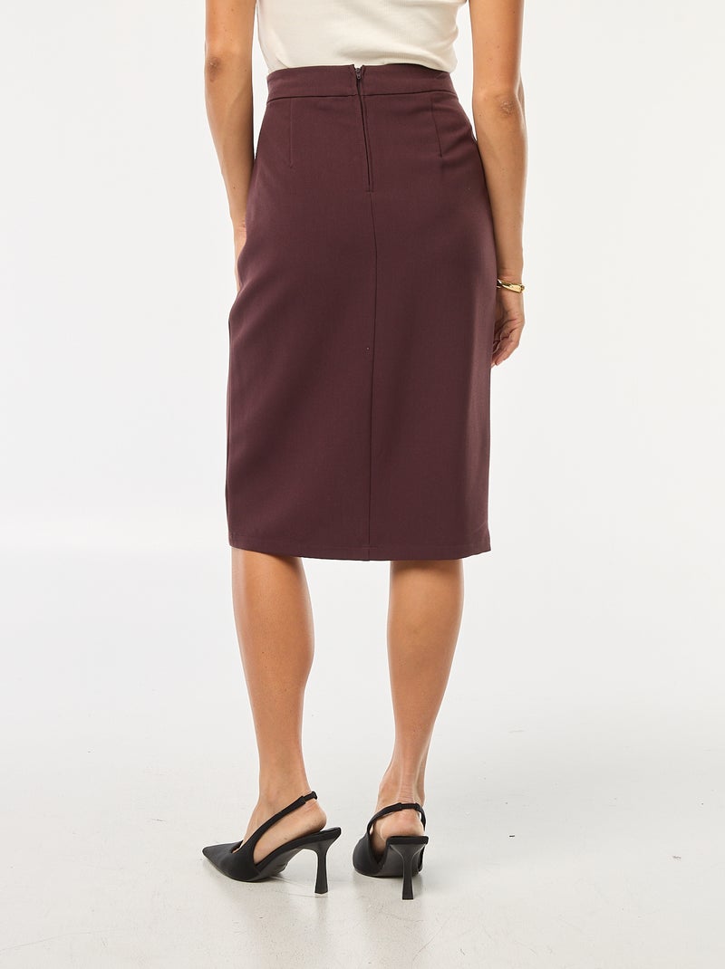 Jupe large taille haute Violet - Kiabi