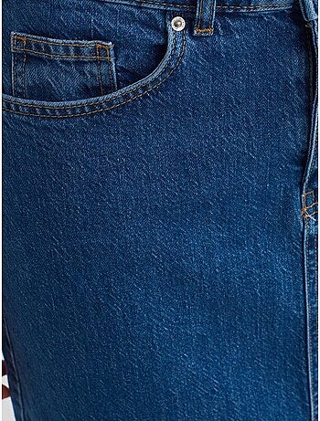 Jupe longue en denim droite à taille haute dilvin
