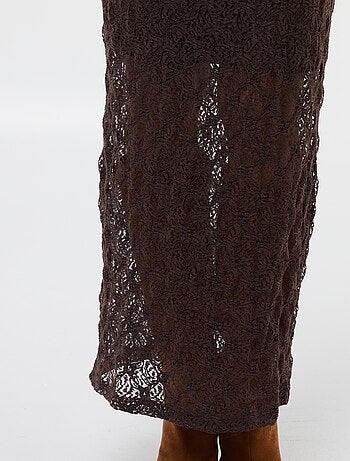 Jupe longue en dentelle