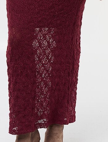 Jupe longue en dentelle