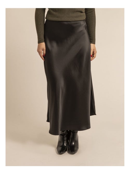 Jupe longue en satin xabatia - Kiabi Jupe longue en satin xabatia - Kiabi