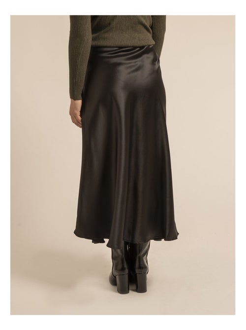Jupe longue en satin xabatia - Kiabi Jupe longue en satin xabatia - Kiabi