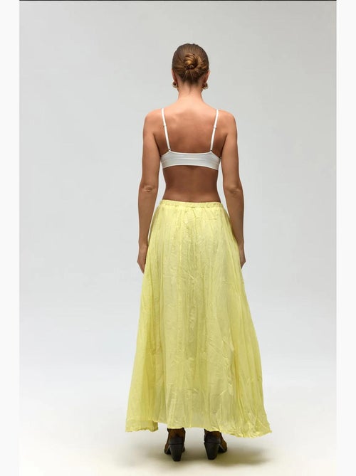Jupe longue en seersucker taille haute mai mai studios - Kiabi